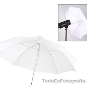 Sombrilla blanca para flash o lampara led