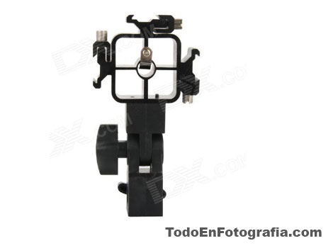 Adaptador zapata flash triple
