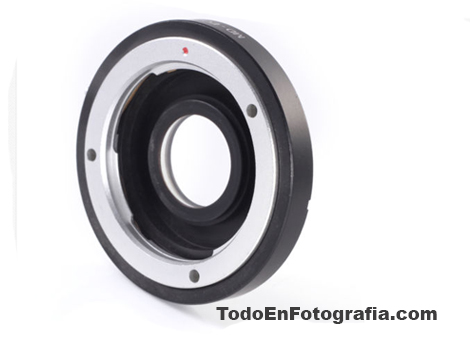Adaptador lente Minolta a cámara Canon