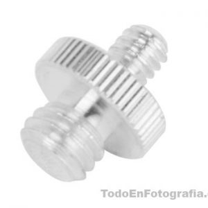 Tornillo adaptador 1/4 a 3/8 para estudio fotografico