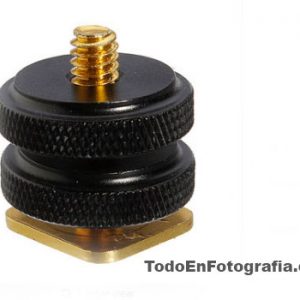 Adaptador zapata camara con tornillo