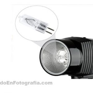 Bombillo tungsteno para luz modelaje flash profesional