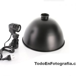 Reflector para estudio fotográfico con socket e-27