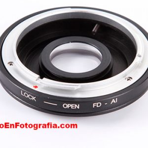 Adaptador Lente Canon Fd a cuerpo Nikon AI