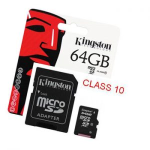 Memoria Kingston micro SD de 64GB, clase 10