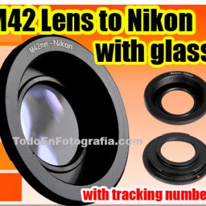 Adaptador lente de m42 a camara Nikon