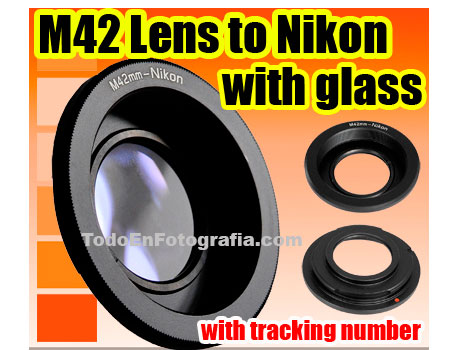 Adaptador lente de m42 a camara Nikon
