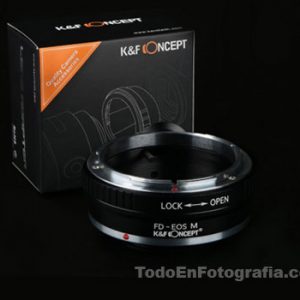 Adaptador lentes Canon FD a EOS