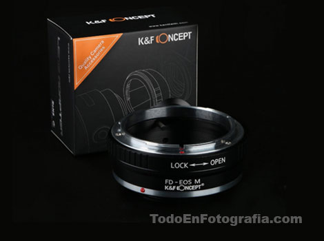 Adaptador lentes Canon FD a EOS
