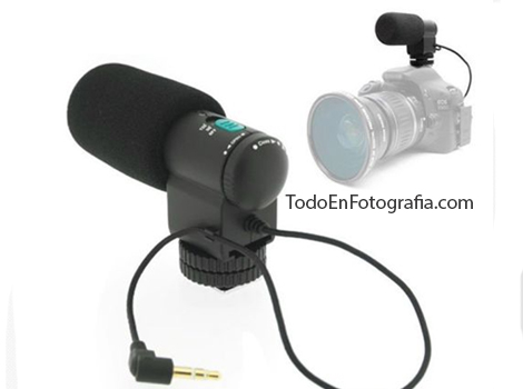 Micrófono para camara fotografica DSLR