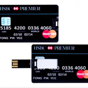 Memoria USB con estilo tarjeta de credito