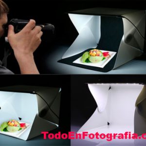 Mini caja de luz led para fotografiar productos pequeños